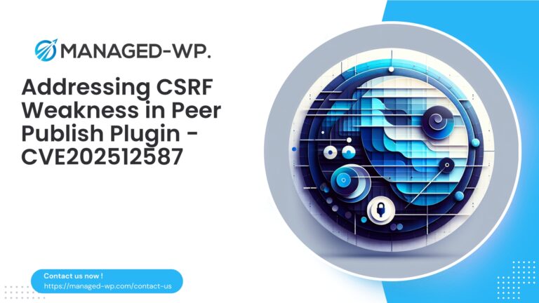 CSRF Risk in Peer Publish WordPress Plugin…