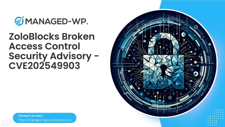 Critical Broken Access Control in ZoloBlocks Plugin…