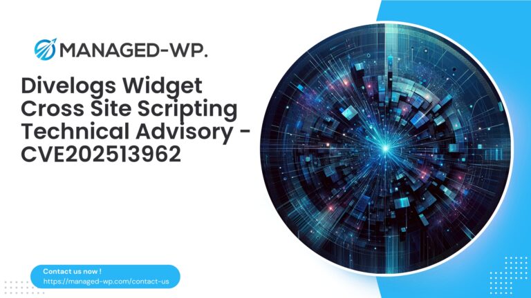 Urgent Divelogs Widget Cross Site Scripting Advisory...