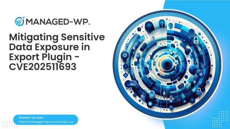 Mitigating Sensitive Data Exposure in Export Plugins…