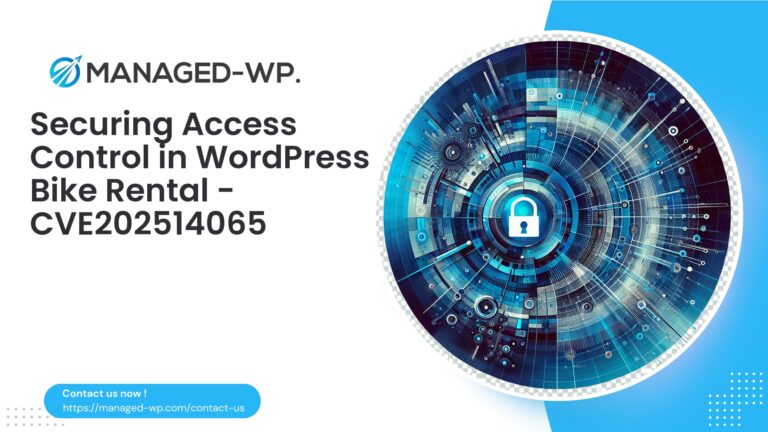 Access Control Flaw in Bike Rental Plugin...