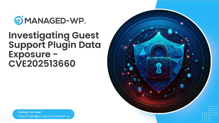 Securing Guest Support Plugin Against Data Exposure...