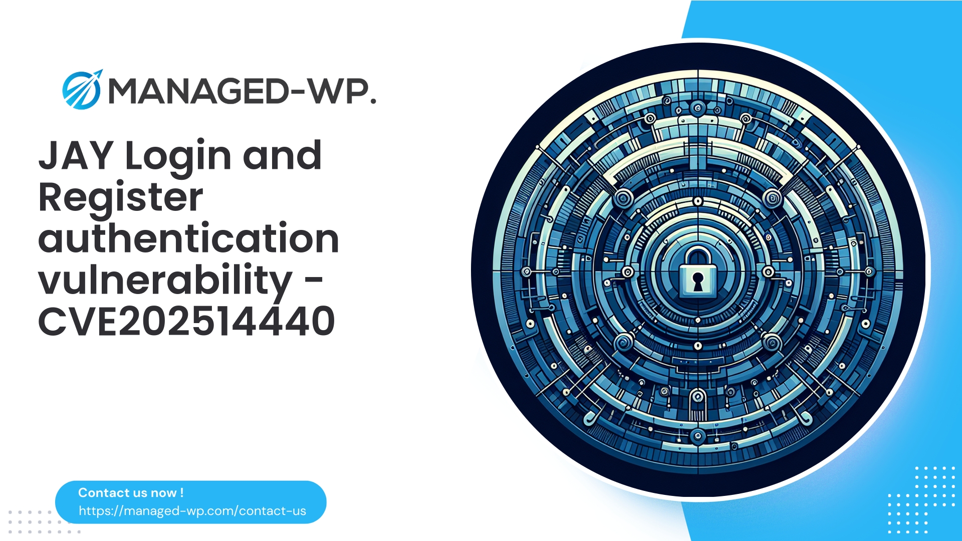 Hardening JAY Login and Register Authentication | CVE202514440 | 2025-12-16