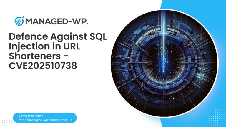 Critical WordPress URL Shortener SQL Injection |…