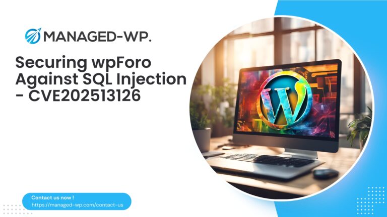 Hardening wpForo Against SQL Injection Attacks |…