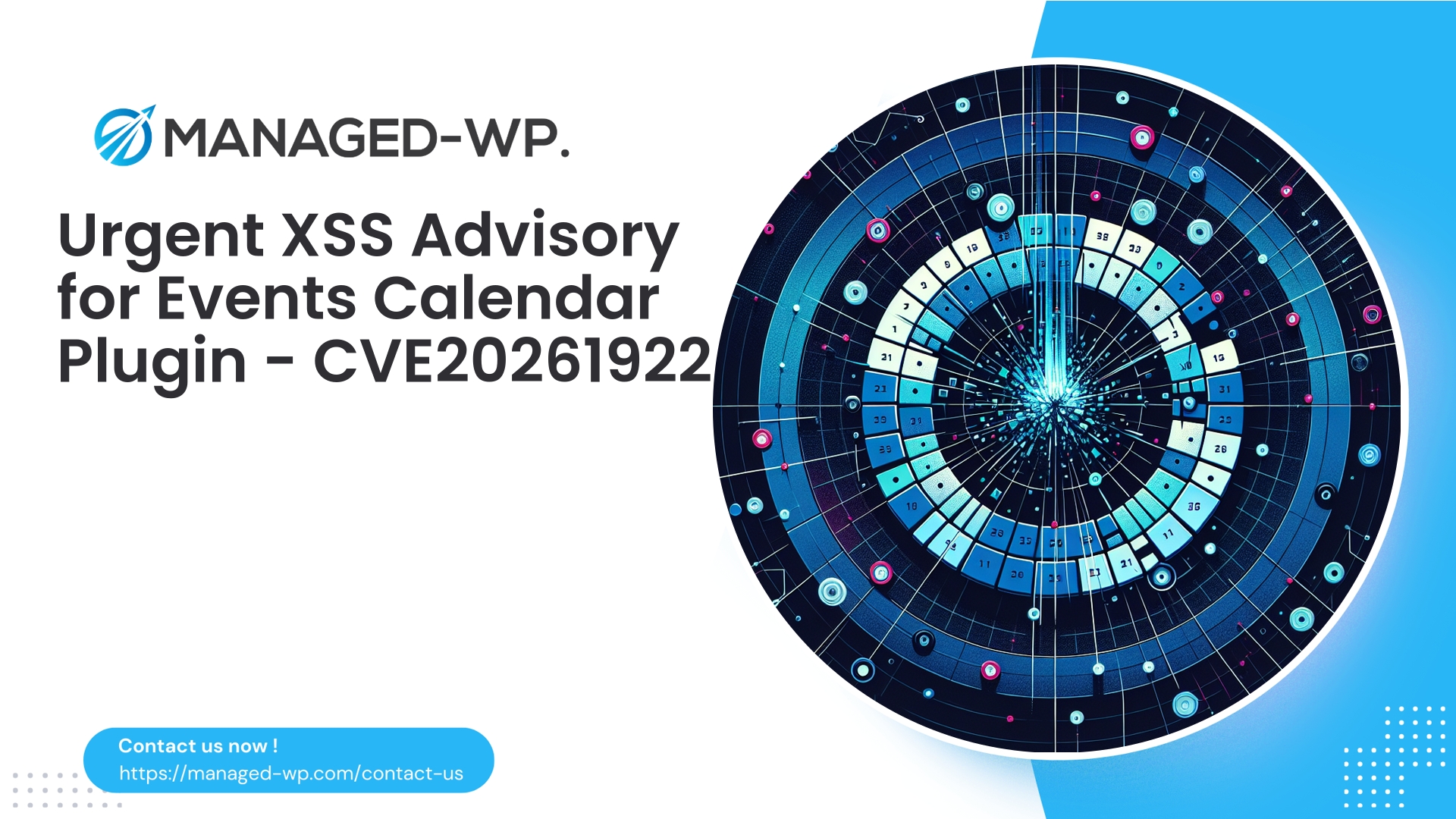 XSS Vulnerability in Events Calendar Plugin | CVE20261922 | 2026-02-09