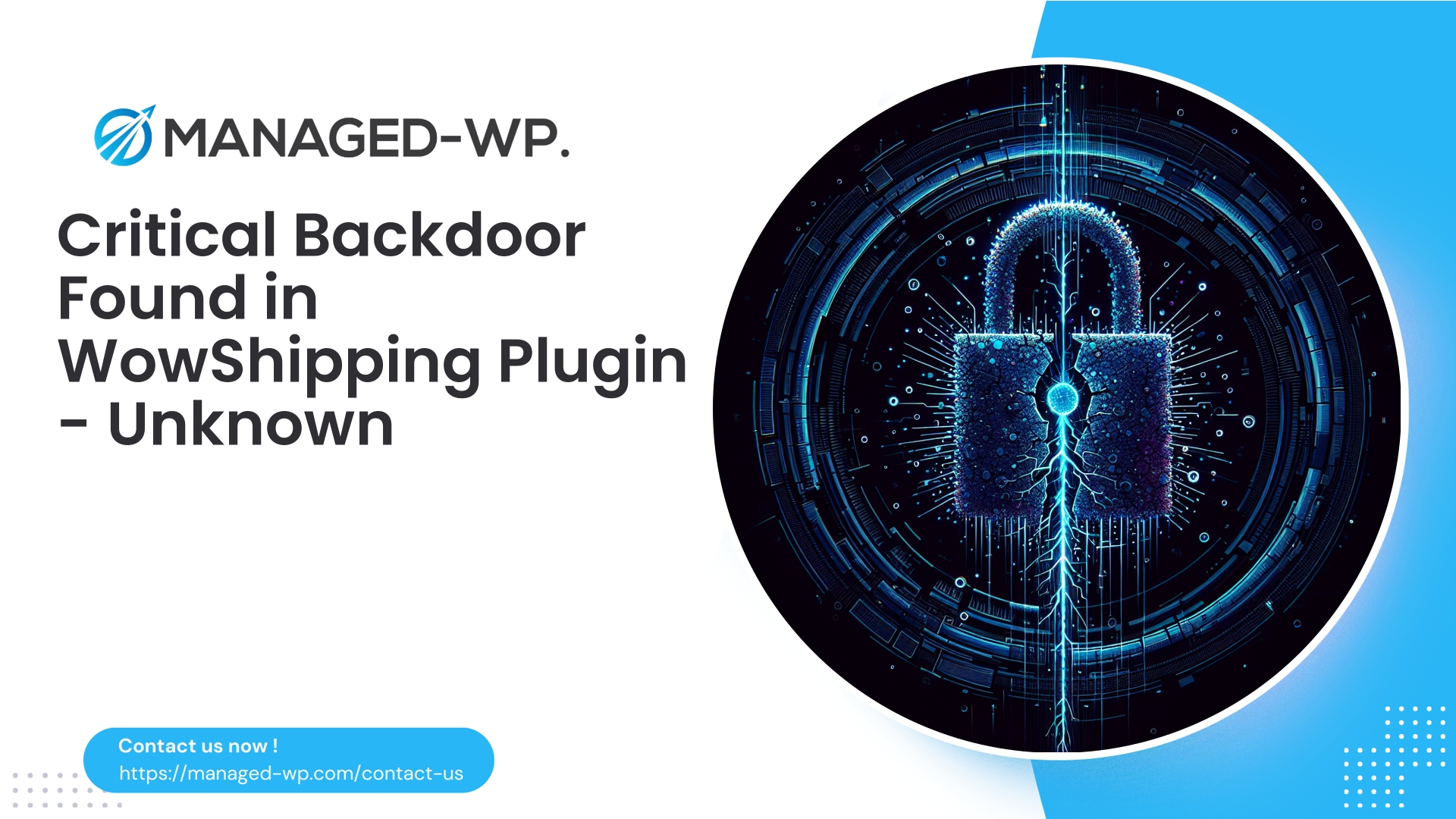 Critical Backdoor Discovered in WowShipping Pro Plugin | Unknown | 2026-04-17