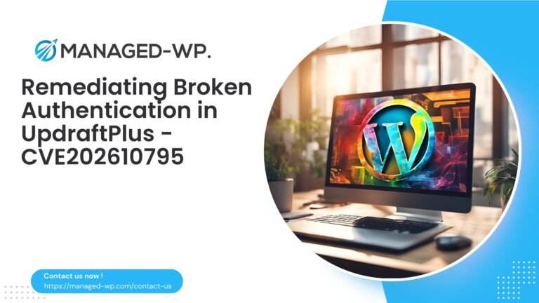 Critical Authentication Flaw in UpdraftPlus | CVE202610795…